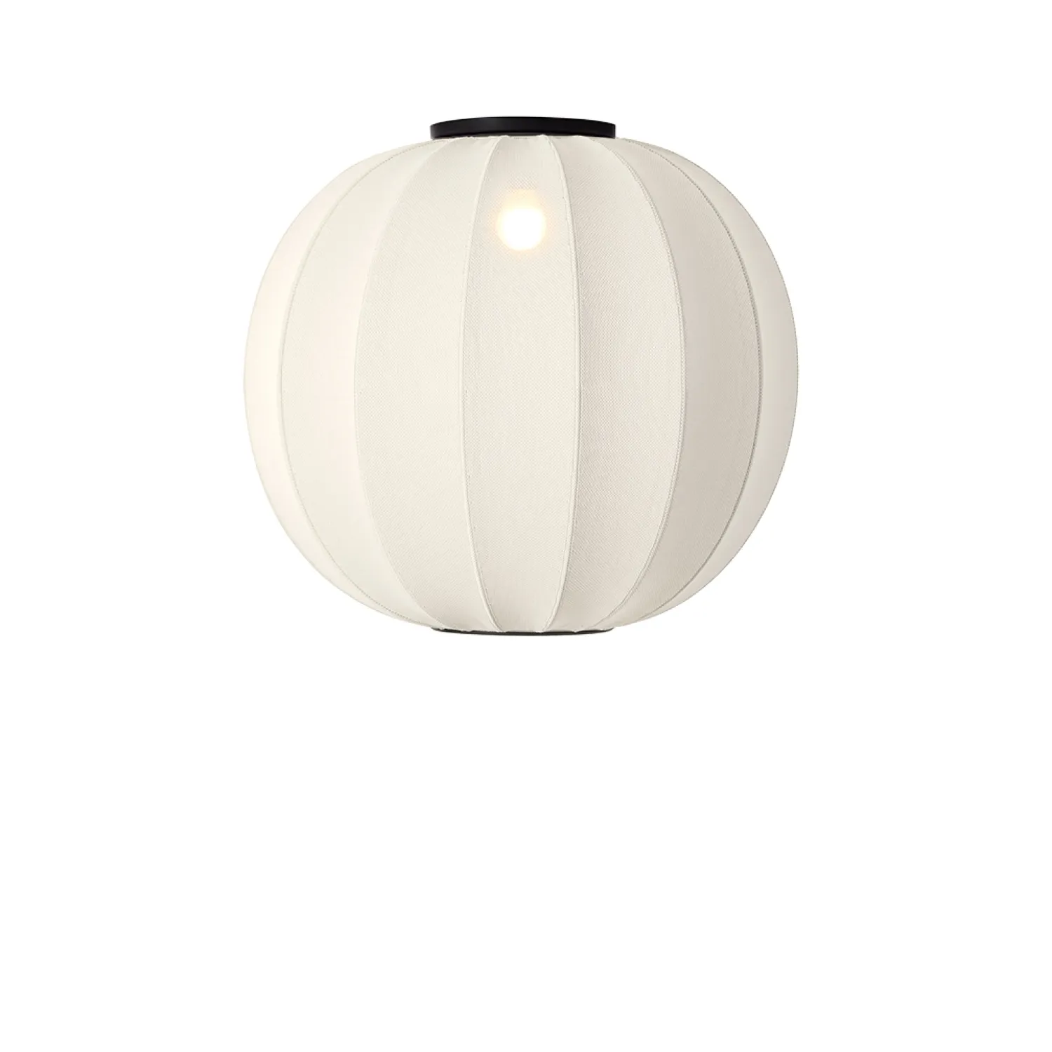 - Loftlampe - Knit-Wit 60 Round Ceiling - Pearl White^Made by Hand Clearance