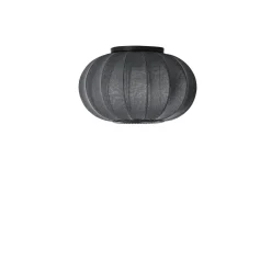 - Loftlampe/Væglampe - Knit-Wit 45 Oval Ceiling/Wall - Black^Made by Hand Outlet