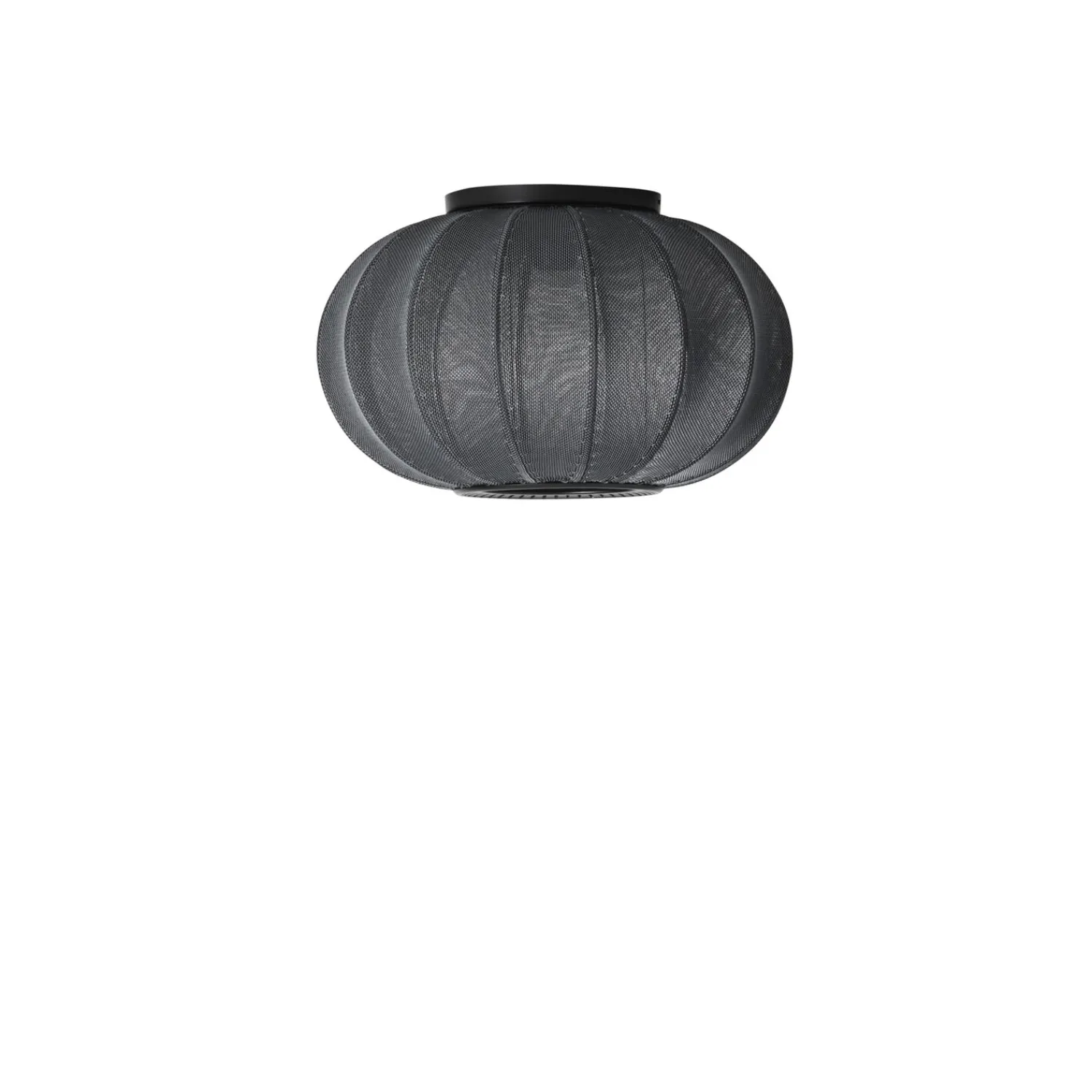 - Loftlampe/Væglampe - Knit-Wit 45 Oval Ceiling/Wall - Black^Made by Hand Outlet