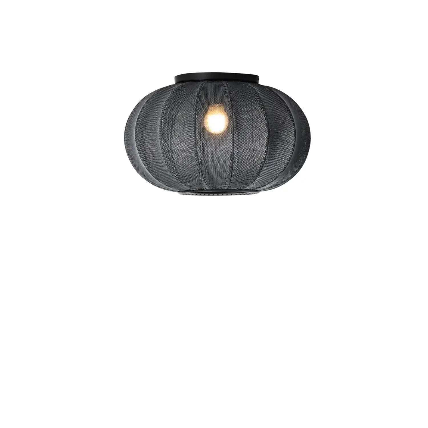 - Loftlampe/Væglampe - Knit-Wit 45 Oval Ceiling/Wall - Black^Made by Hand Outlet