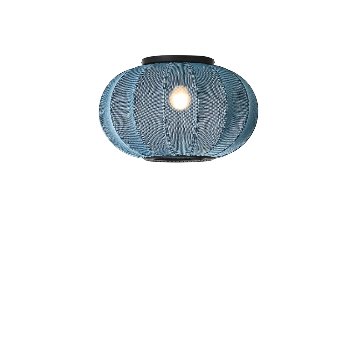 - Loftlampe/Væglampe - Knit-Wit 45 Oval Ceiling/Wall - Blue Stone^Made by Hand Outlet