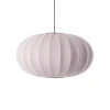 - Pendel - Knit-Wit 76 Oval Pendant - Light Pink*Made by Hand New