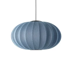 - Pendel - Knit-Wit 76 Oval Pendant LED - Blue Stone*Made by Hand Online