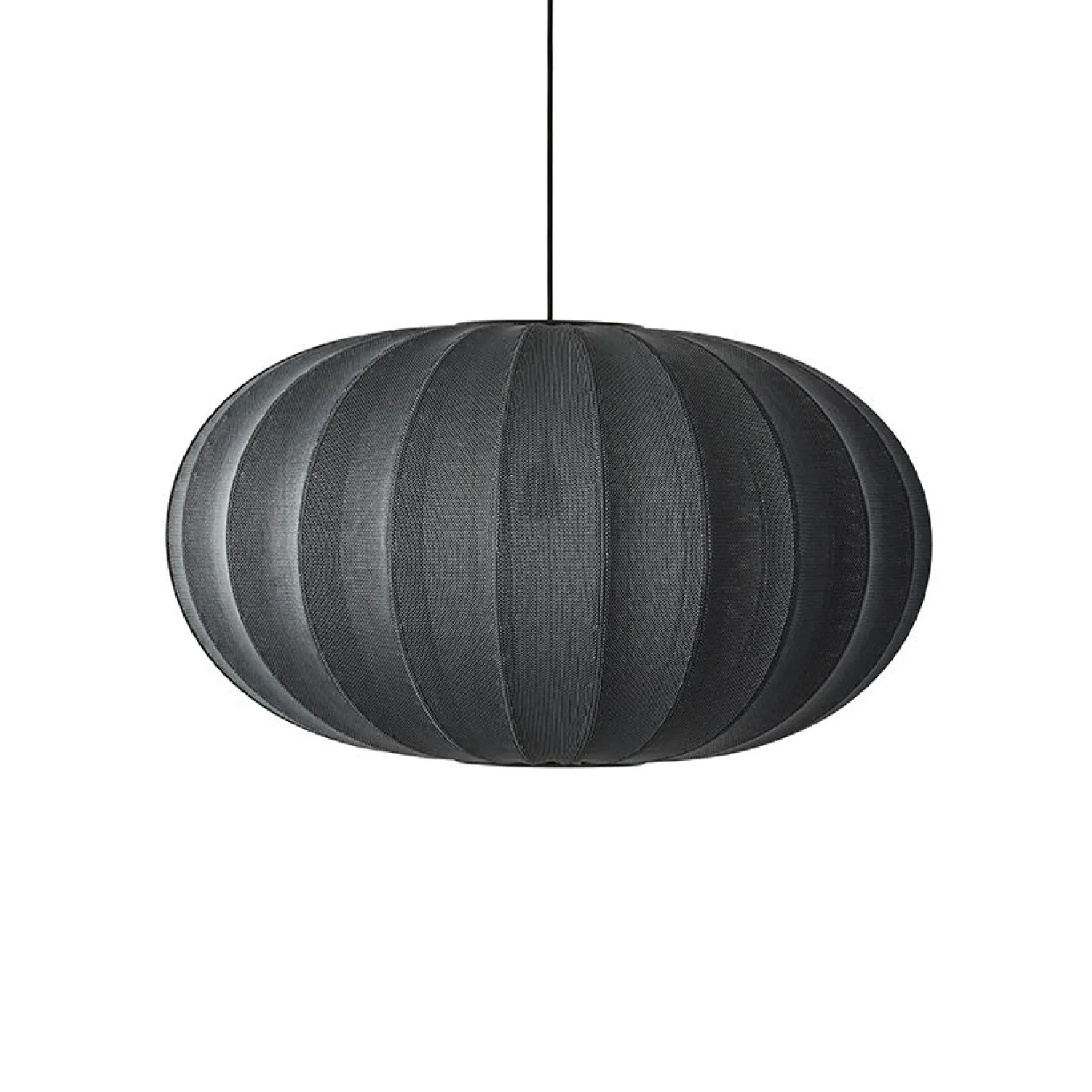 - Pendel - Knit-Wit 76 Oval Pendant - Black*Made by Hand Hot