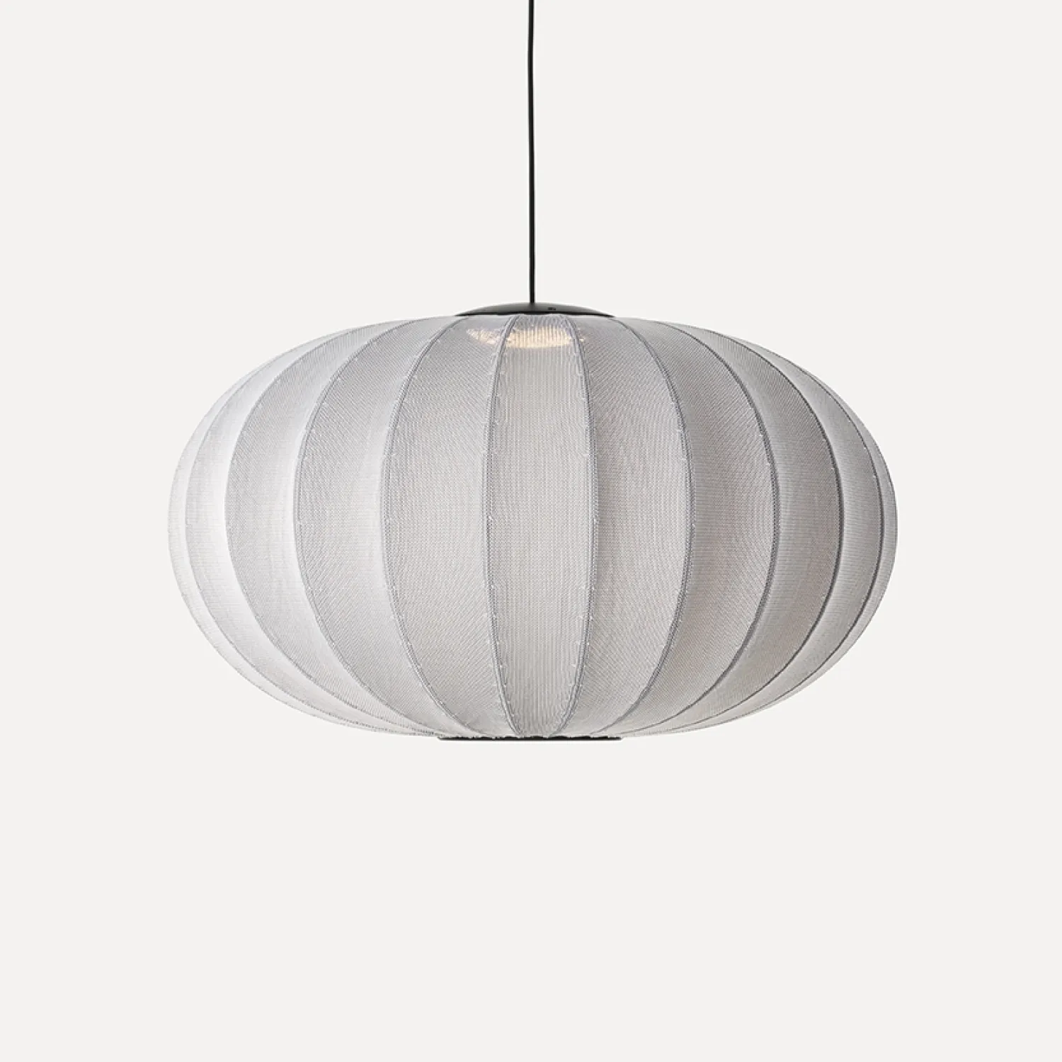 - Pendel - Knit-Wit 76 Oval Pendant LED - Silver*Made by Hand Outlet