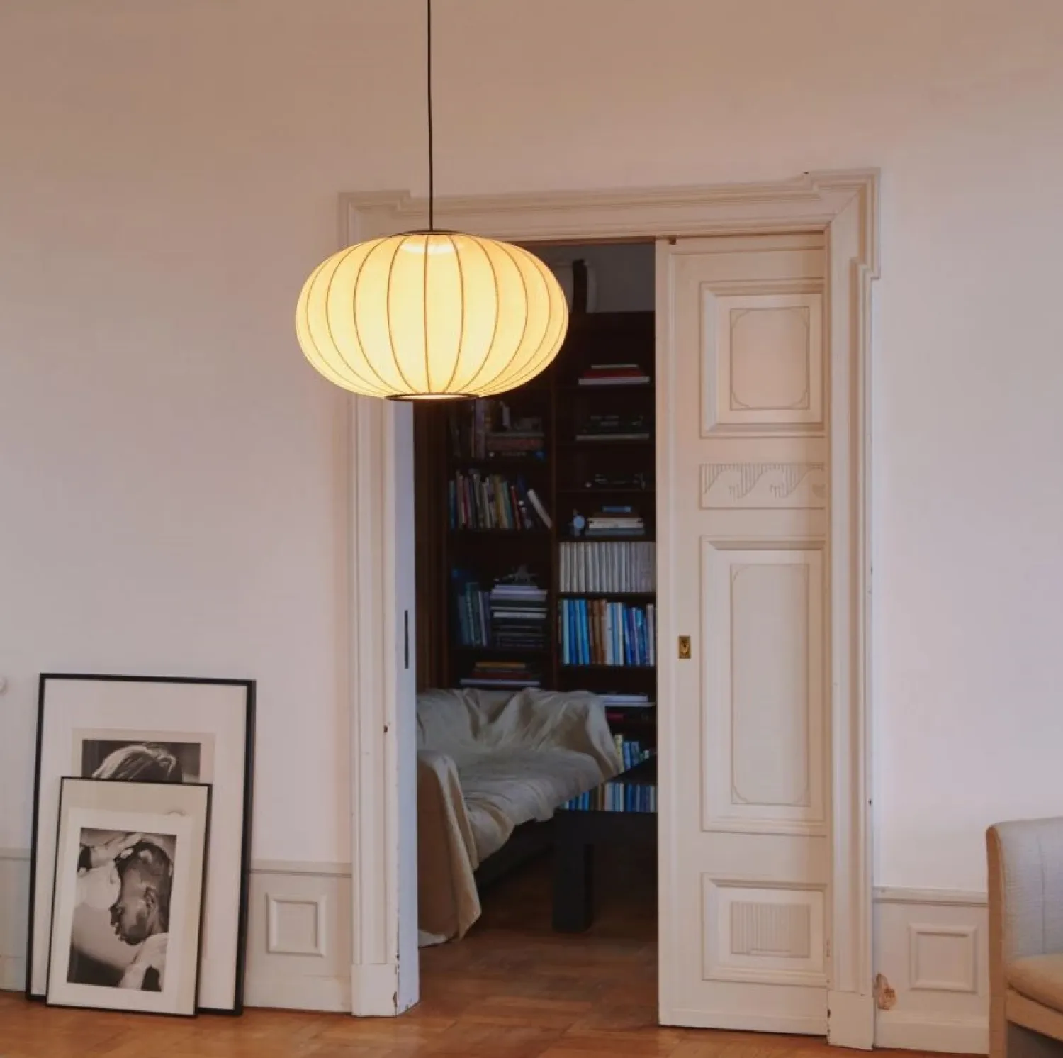 - Pendel - Knit-Wit 57 Oval Pendant LED - Anniversary Glitter Gold*Made by Hand New