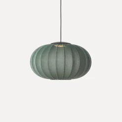 - Pendel - Knit-Wit 57 Oval Pendant LED - Tweed Green*Made by Hand New