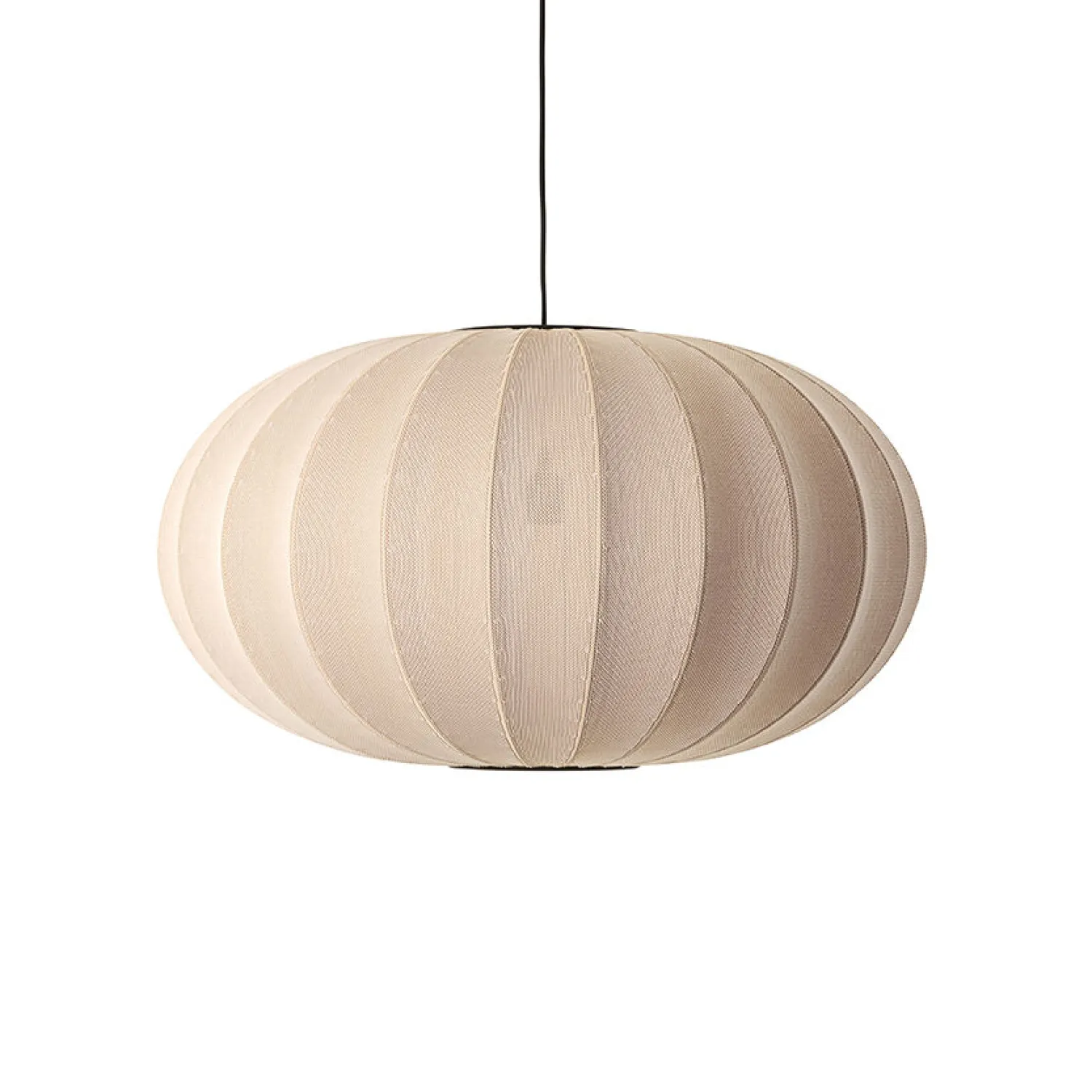 - Pendel - Knit-Wit 76 Oval Pendant - Sand Stone*Made by Hand Best