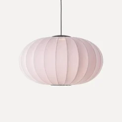 - Pendel - Knit-Wit 76 Oval Pendant LED - Light Pink*Made by Hand New