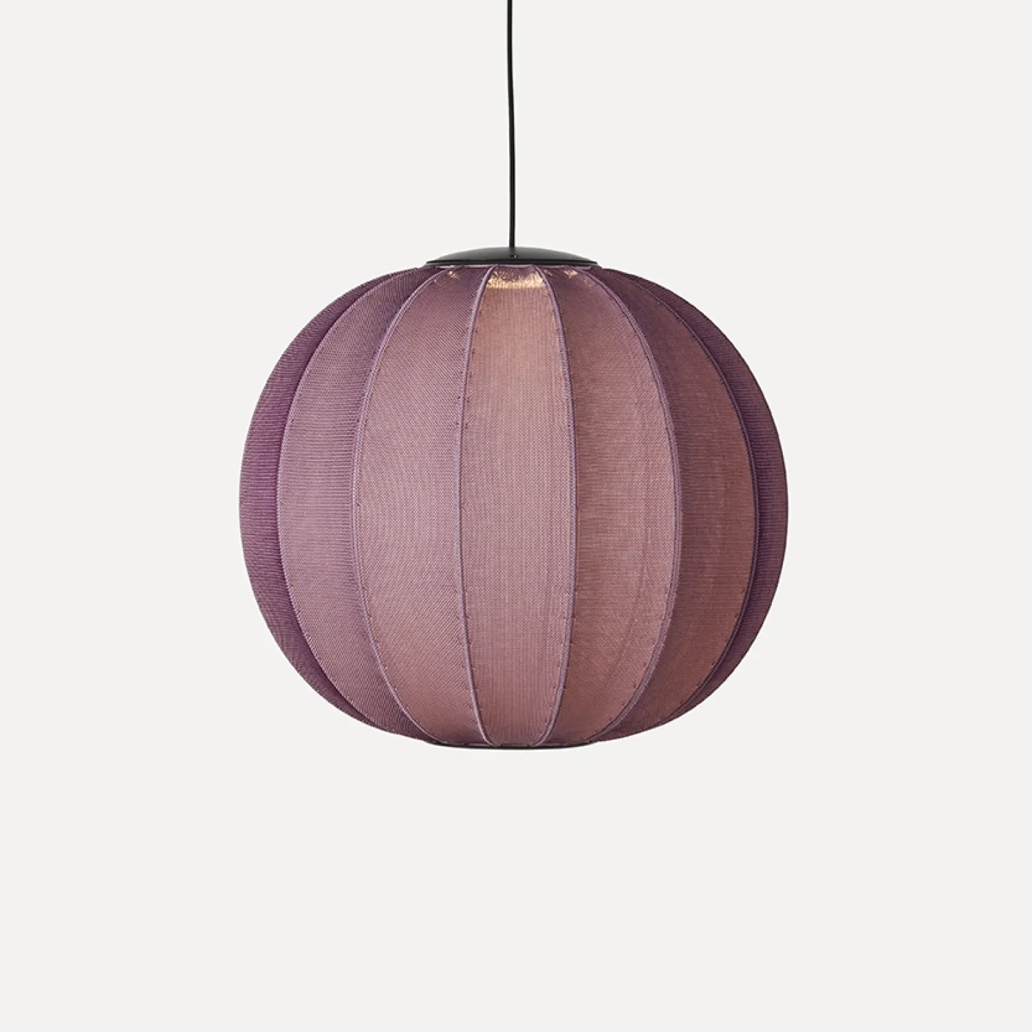 - Pendellampe - Knit-Wit 60 Round Pendant LED - Burgundy^Made by Hand Online