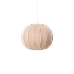 - Pendellampe - Knit-Wit 45 Round Pendant - Sand Stone*Made by Hand Clearance