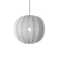 - Pendellampe - Knit-Wit 60 Round Pendant - Silver*Made by Hand Clearance