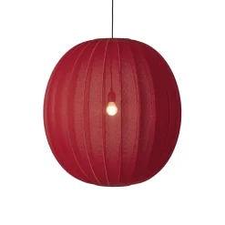 - Pendellampe - Knit-Wit 75 Round Pendant - Maple Red^Made by Hand Online