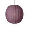 - Pendellampe - Knit-Wit 75 Round Pendant - Burgundy*Made by Hand Outlet