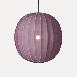 - Pendellampe - Knit-Wit 75 Round Pendant - Burgundy*Made by Hand Outlet