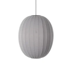 - Pendellampe - Knit-Wit 65 High Oval Pendant - Silver^Made by Hand Clearance