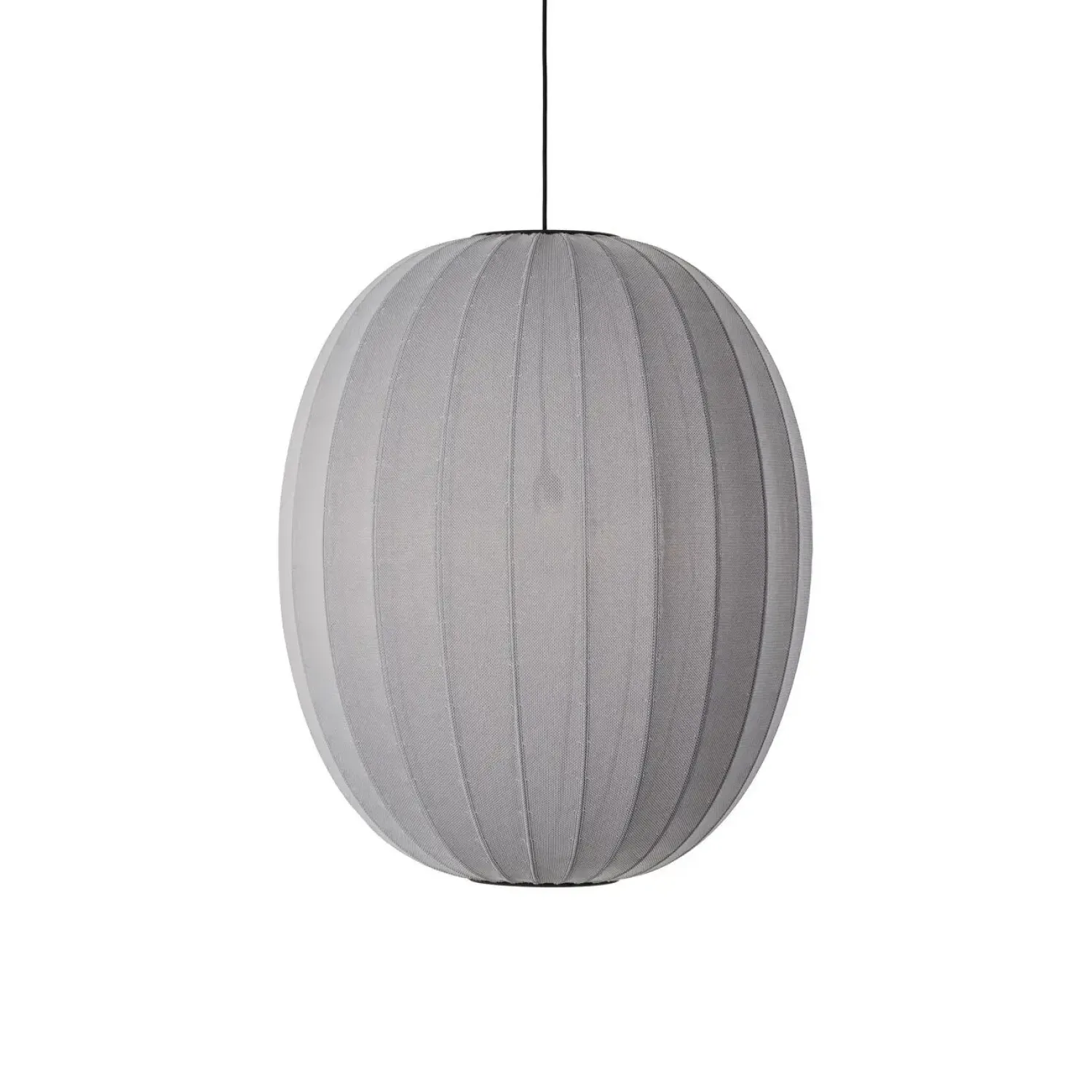 - Pendellampe - Knit-Wit 65 High Oval Pendant - Silver^Made by Hand Clearance
