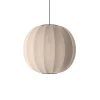 - Pendellampe - Knit-Wit 60 Round Pendant - Sand Stone*Made by Hand Best
