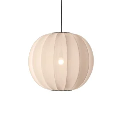 - Pendellampe - Knit-Wit 60 Round Pendant - Sand Stone*Made by Hand Best
