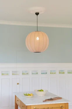 - Pendellampe - Knit-Wit 60 Round Pendant - Sand Stone*Made by Hand Best