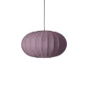 - Pendellampe - Knit-Wit 57 Oval Pendant - Burgundy^Made by Hand Outlet