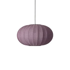 - Pendellampe - Knit-Wit 57 Oval Pendant - Burgundy^Made by Hand Outlet