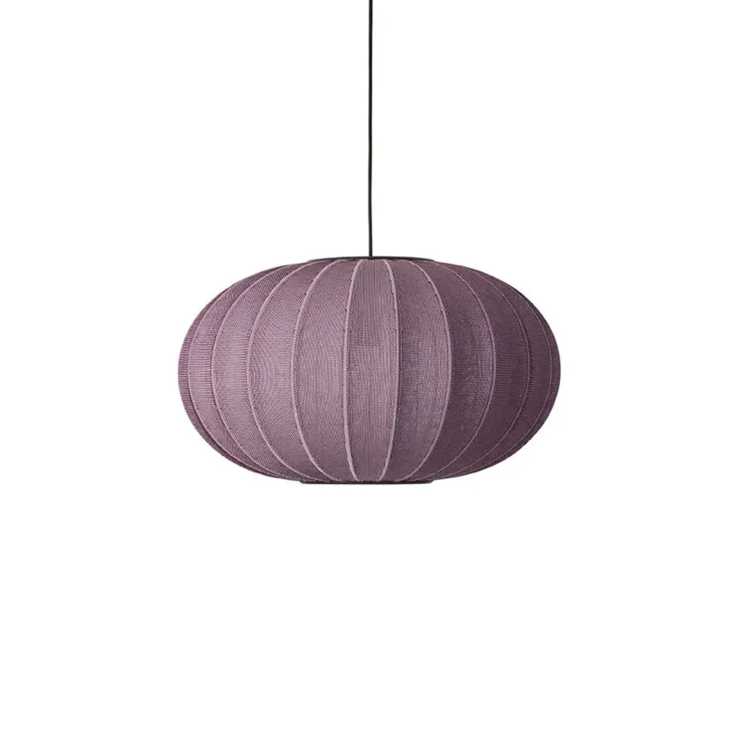 - Pendellampe - Knit-Wit 57 Oval Pendant - Burgundy^Made by Hand Outlet