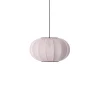 - Pendellampe - Knit-Wit 45 Oval Pendant - Light Pink^Made by Hand