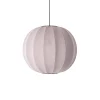 - Pendellampe - Knit-Wit 60 Round Pendant - Light Pink*Made by Hand Hot