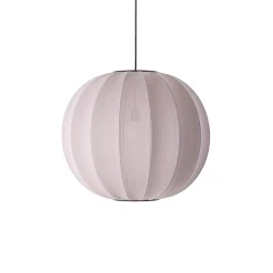 - Pendellampe - Knit-Wit 60 Round Pendant - Light Pink*Made by Hand Hot