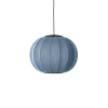 - Pendellampe - Knit-Wit 45 Round Pendant LED - Blue Stone^Made by Hand Sale