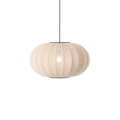 - Pendellampe - Knit-Wit 57 Oval Pendant - Sand Stone^Made by Hand New