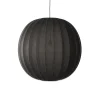 - Pendellamper - Knit-Wit 75 Round Pendant - Black*Made by Hand Online
