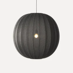 - Pendellamper - Knit-Wit 75 Round Pendant - Black*Made by Hand Online