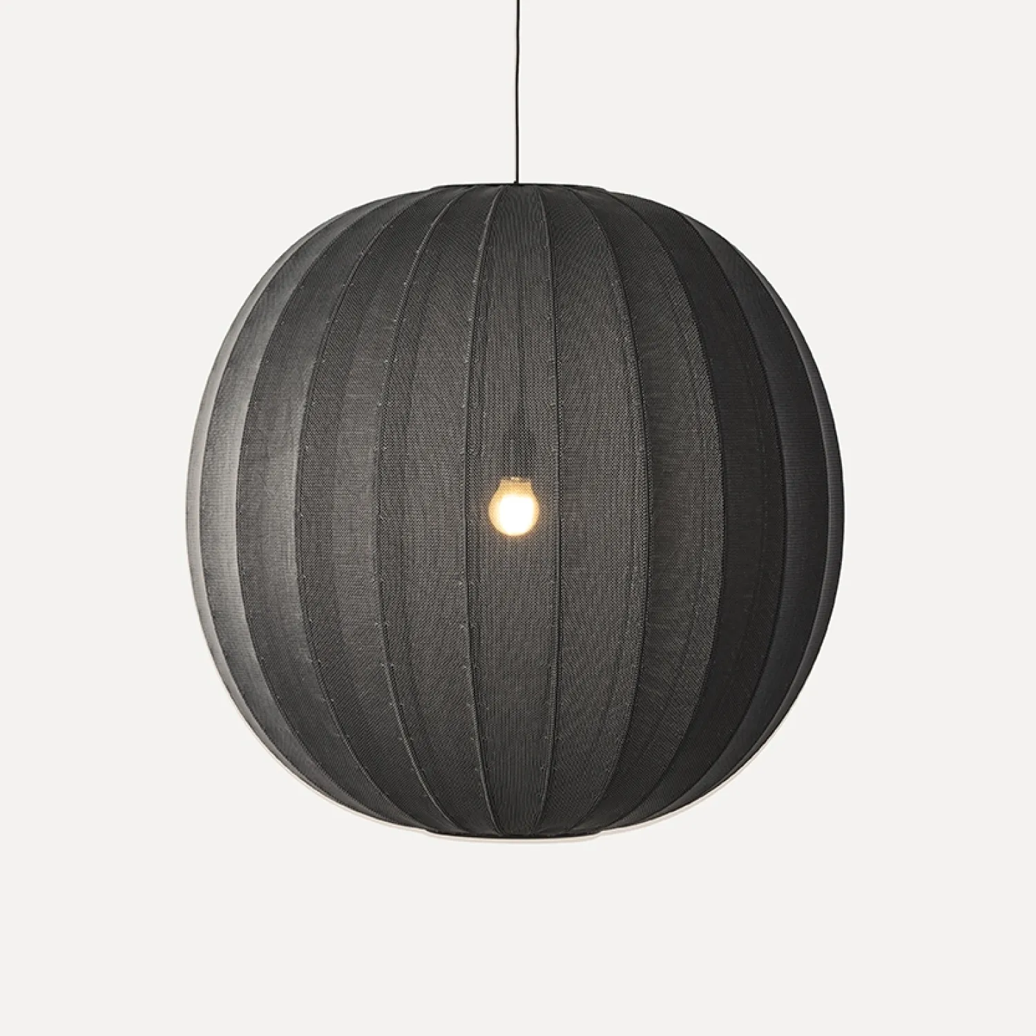 - Pendellamper - Knit-Wit 75 Round Pendant - Black*Made by Hand Online