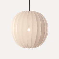 - Pendellampe - Knit-Wit 75 Round Pendant - Sand Stone^Made by Hand