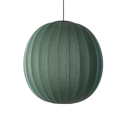 - Pendellampe - Knit-Wit 75 Round Pendant LED - Tweed Green^Made by Hand New