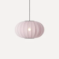 - Pendellampe - Knit-Wit 57 Oval Pendant - Light Pink*Made by Hand Sale