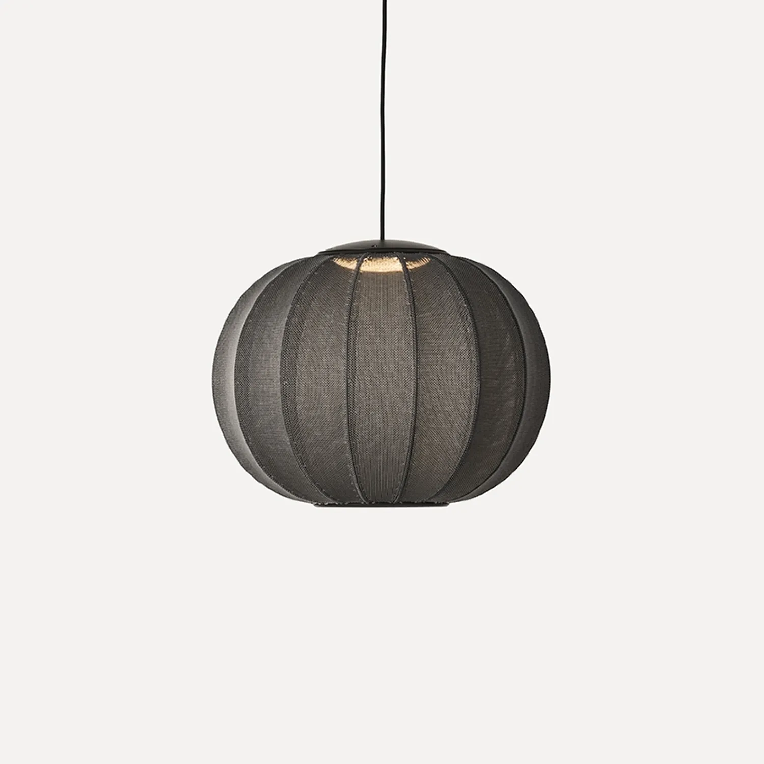 - Pendellampe - Knit-Wit 45 Round Pendant LED - Black^Made by Hand Clearance