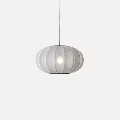 - Pendellampe - Knit-Wit 45 Oval Pendant - Silver^Made by Hand Outlet