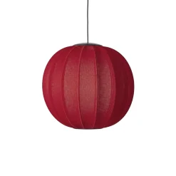 - Pendellampe - Knit-Wit 60 Round Pendant LED - Maple Red^Made by Hand Clearance