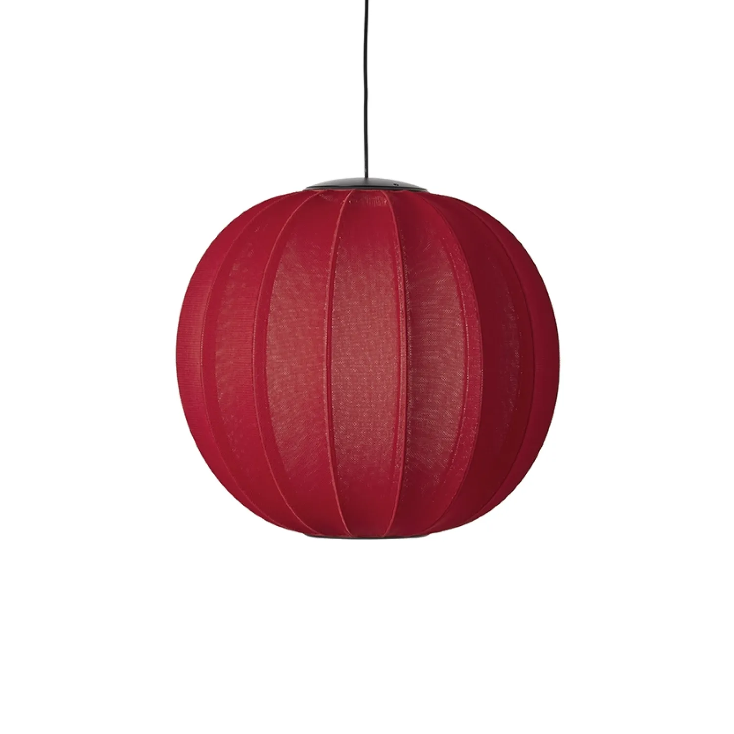 - Pendellampe - Knit-Wit 60 Round Pendant LED - Maple Red^Made by Hand Clearance