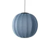 - Pendellampe - Knit-Wit 60 Round Pendant LED - Blue Stone*Made by Hand Discount