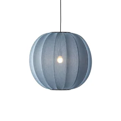 - Pendellampe - Knit-Wit 60 Round Pendant LED - Blue Stone*Made by Hand Discount