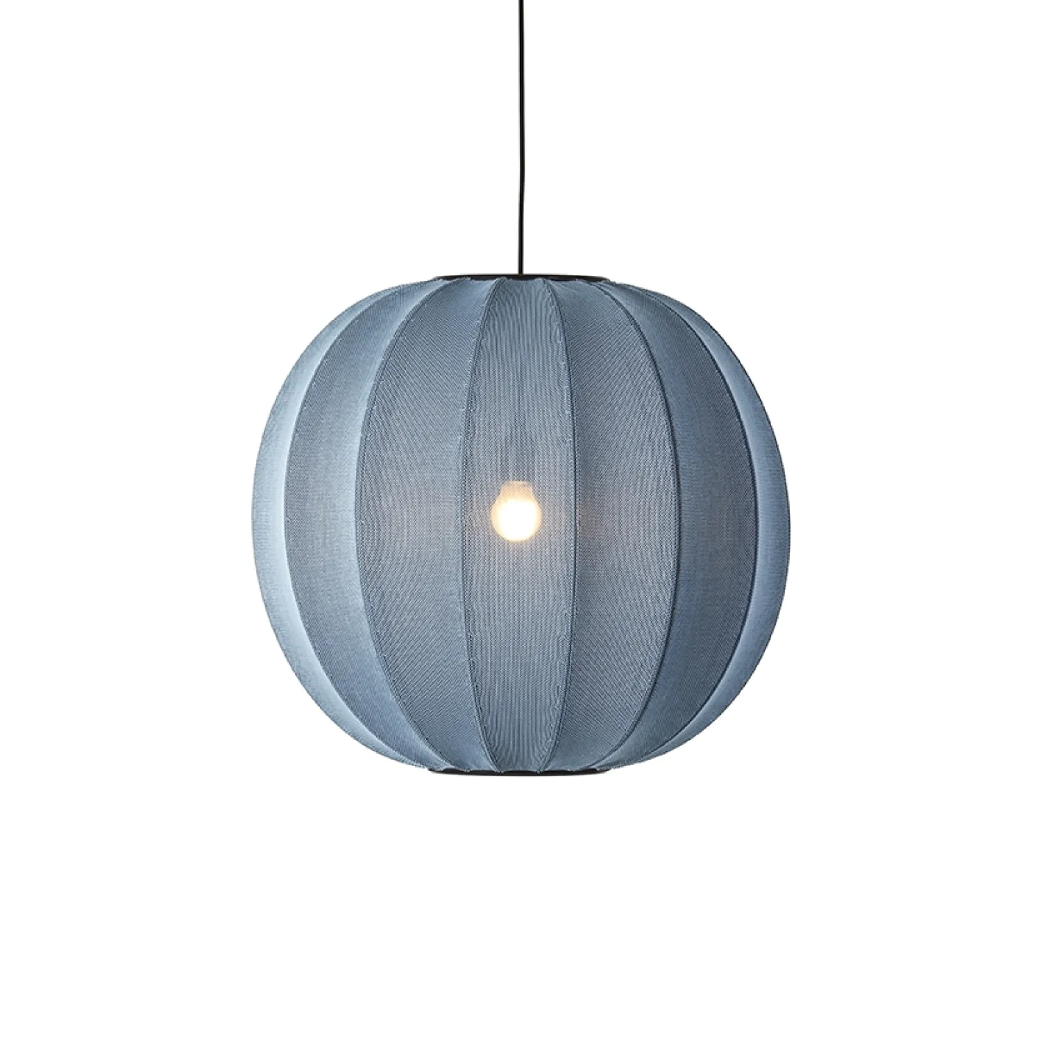 - Pendellampe - Knit-Wit 60 Round Pendant LED - Blue Stone*Made by Hand Discount