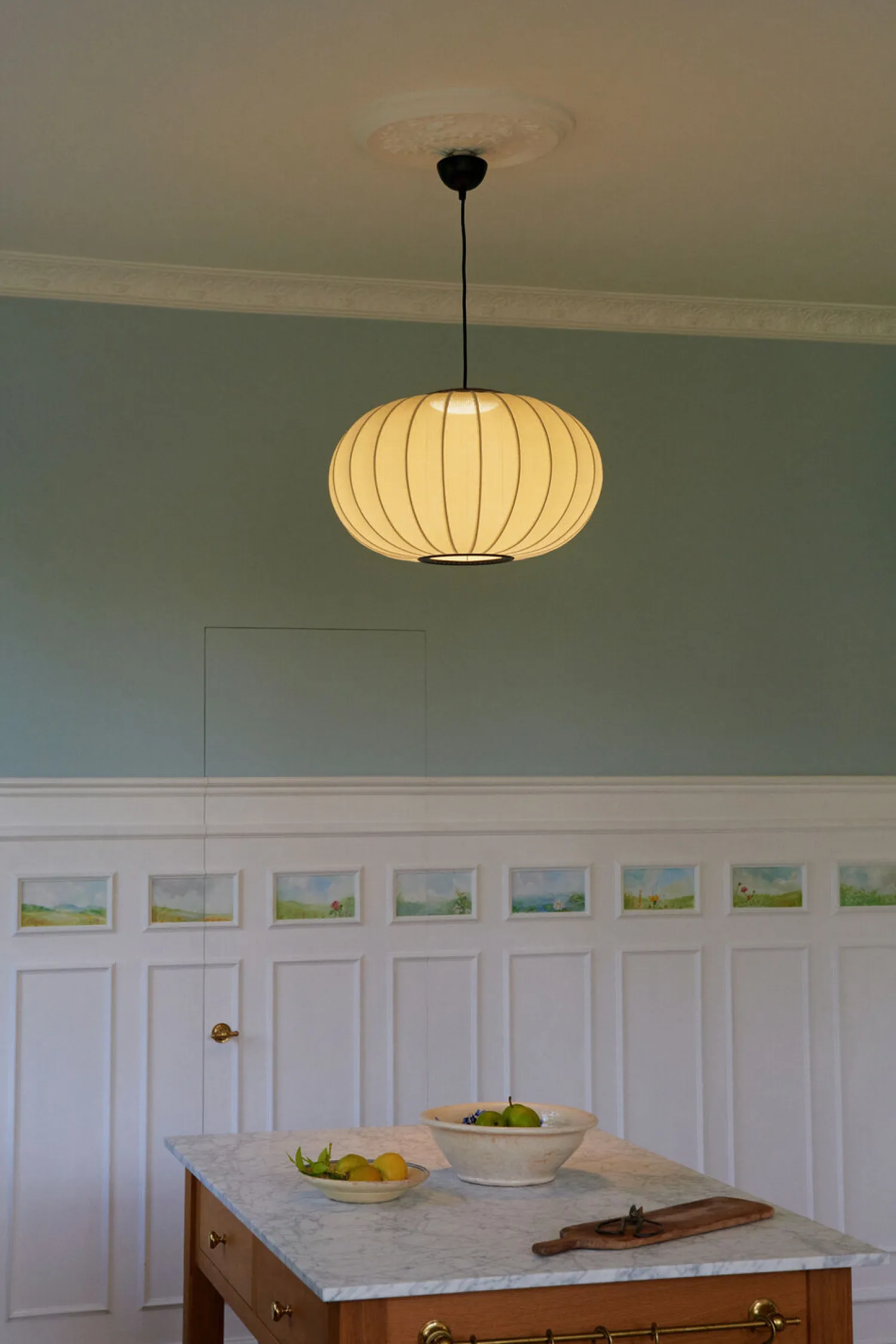 - Pendellampe - Knit-Wit 45 Oval Pendant LED - Pearl White*Made by Hand Discount