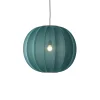 - Pendellampe - Knit-Wit 60 Round Pendant - Tweed Green*Made by Hand Best
