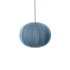 - Pendellampe - Knit-Wit 45 Round Pendant - Blue Stone^Made by Hand Outlet