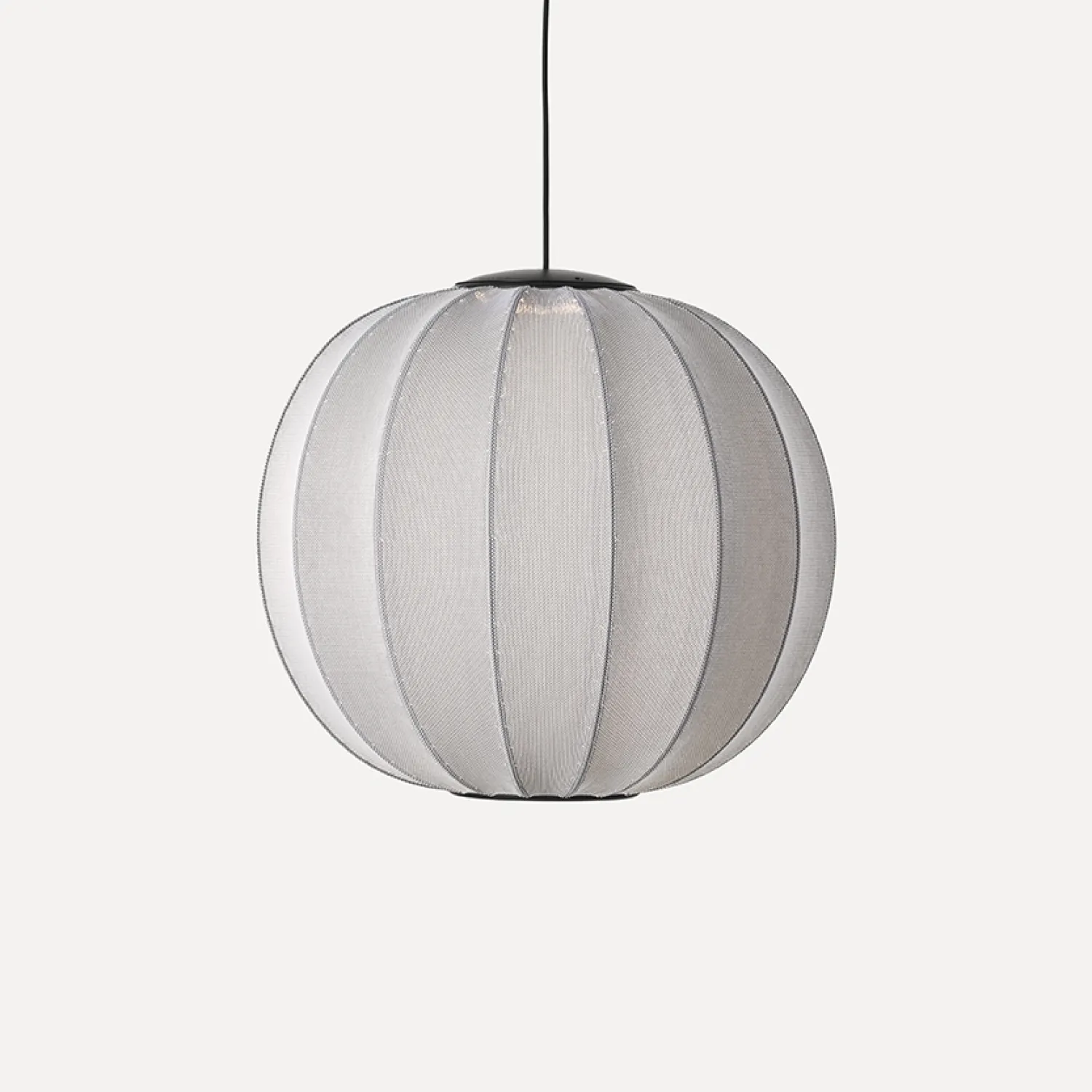 - Pendellampe - Knit-Wit 60 Round Pendant LED - Silver^Made by Hand Outlet