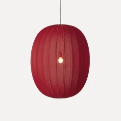 - Pendellamper - Knit-Wit 65 High Oval Pendant - Maple Red*Made by Hand Sale